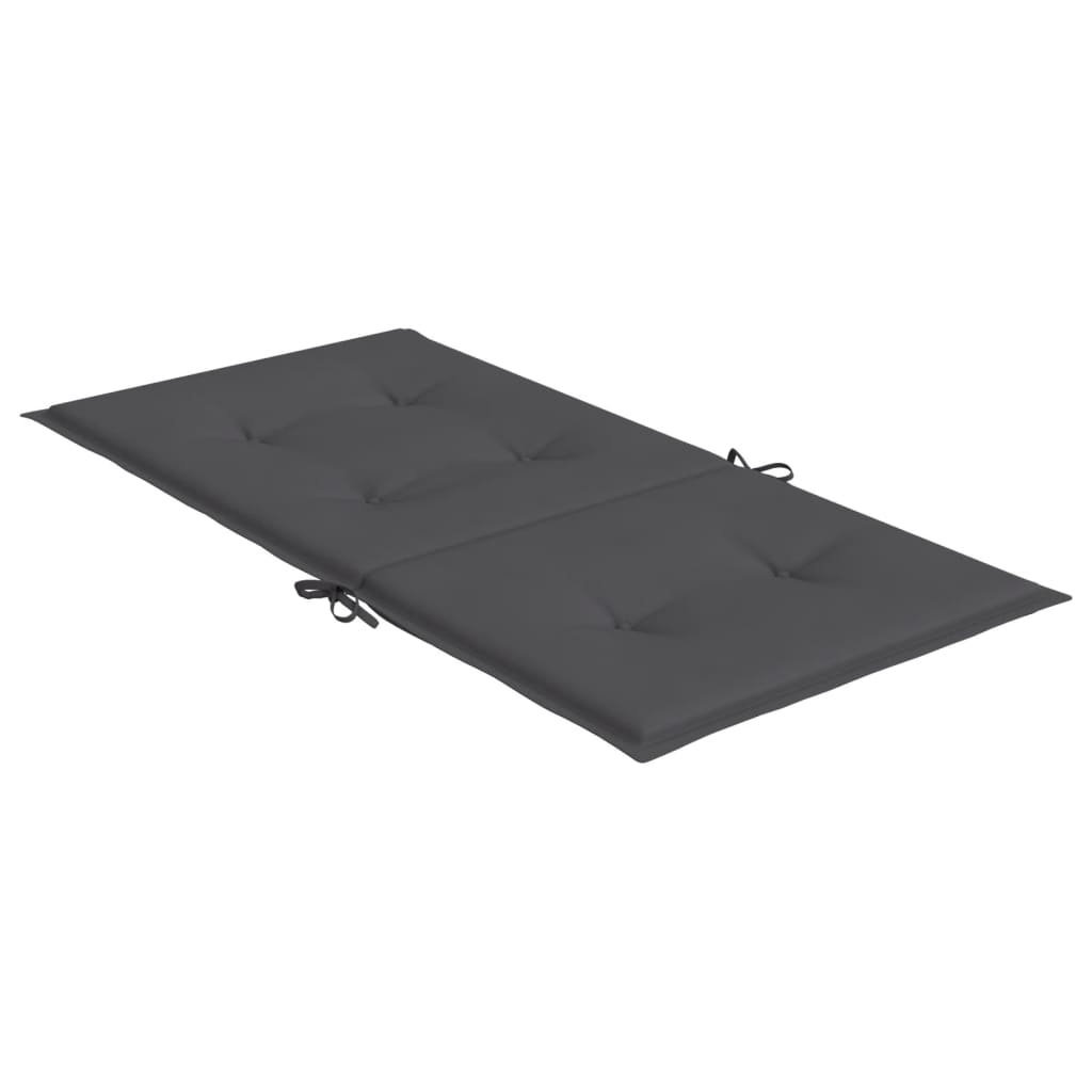 Tuinstoelkussen Lage Rug Oxford Stof Kleur 4 100 x 50 x 3 cm Antraciet