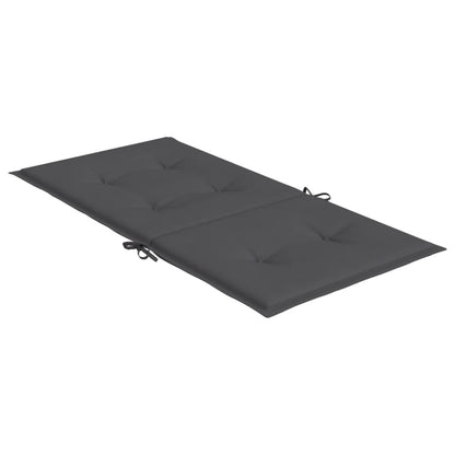 Tuinstoelkussen Lage Rug Oxford Stof Kleur 4 100 x 50 x 3 cm Antraciet