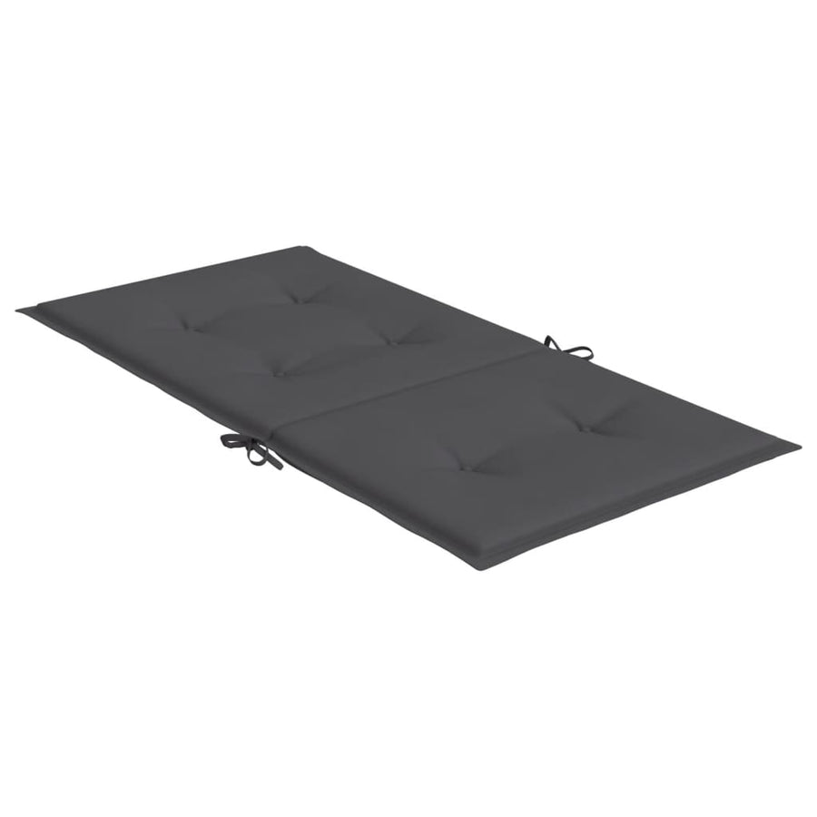 Tuinstoelkussen Lage Rug Oxford Stof Kleur 4 100 x 50 x 3 cm Antraciet