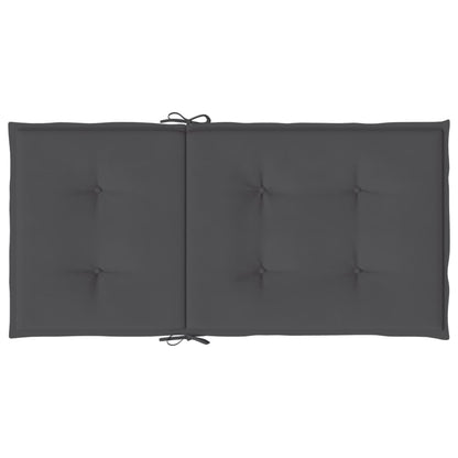 Tuinstoelkussen Lage Rug Oxford Stof Kleur 4 100 x 50 x 3 cm Antraciet
