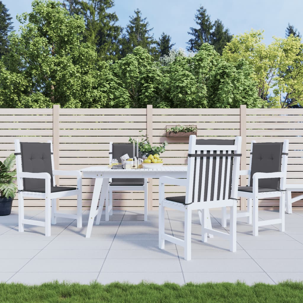 Tuinstoelkussen Lage Rug Oxford Stof Kleur 4 100 x 50 x 3 cm Antraciet