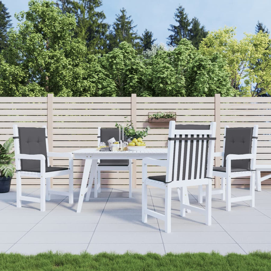Tuinstoelkussen Lage Rug Oxford Stof Kleur 4 100 x 50 x 3 cm Antraciet