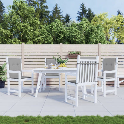 Tuinstoelkussen lage rug 4 st oxford stof antraciet 4 100 x 50 x 3 cm Grijs