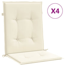 Tuinstoelkussen Lage Rug Oxford Stof Antraciet 4 100 x 50 x 3 cm crème