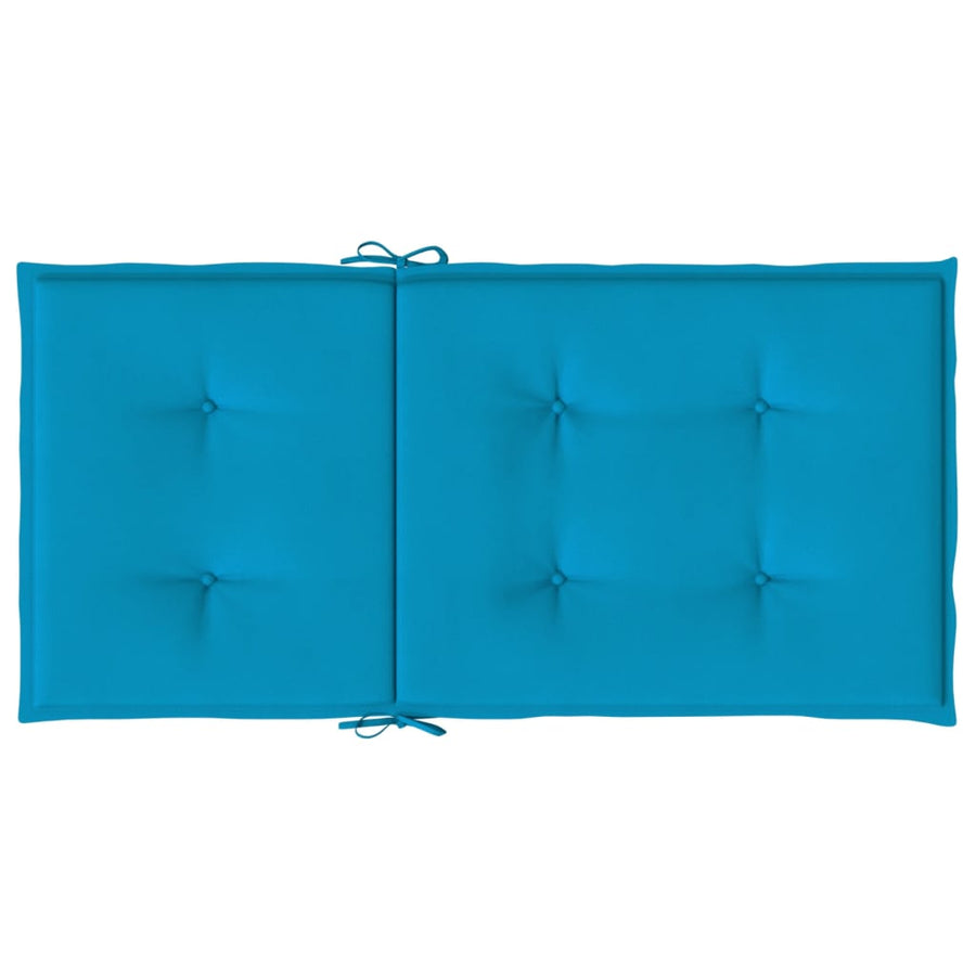 Tuinstoelkussens Lage Rug Oxford Stof 2 100 x 50 x 3 cm Blauw