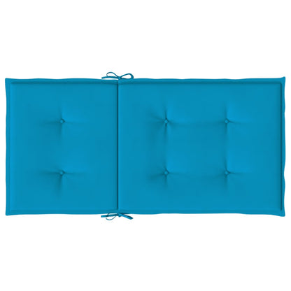 Tuinstoelkussens Lage Rug Oxford Stof 4 100 x 50 x 3 cm Blauw