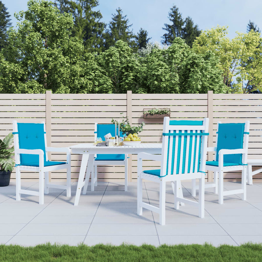 Tuinstoelkussens Lage Rug Oxford Stof 4 100 x 50 x 3 cm Blauw