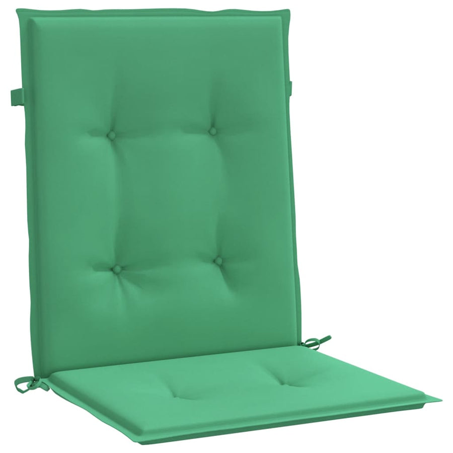 Tuinstoelkussens Lage Rug Oxford Stof 2 100 x 50 x 3 cm Groen