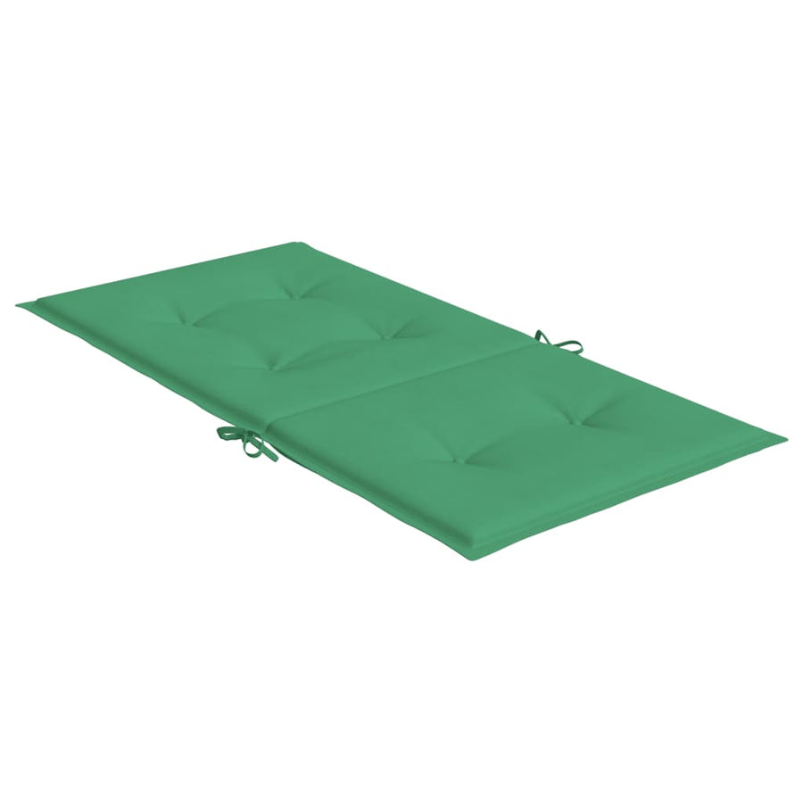 Tuinstoelkussens Lage Rug Oxford Stof 2 100 x 50 x 3 cm Groen