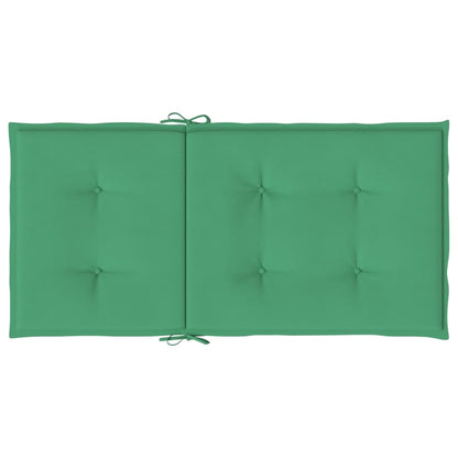 Tuinstoelkussens Lage Rug Oxford Stof 2 100 x 50 x 3 cm Groen