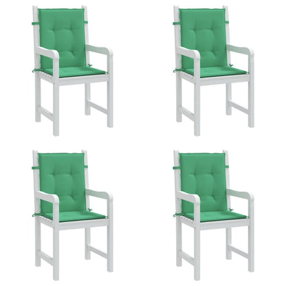 Tuinstoelkussens Lage Rug Oxford Stof 4 100 x 50 x 3 cm Groen