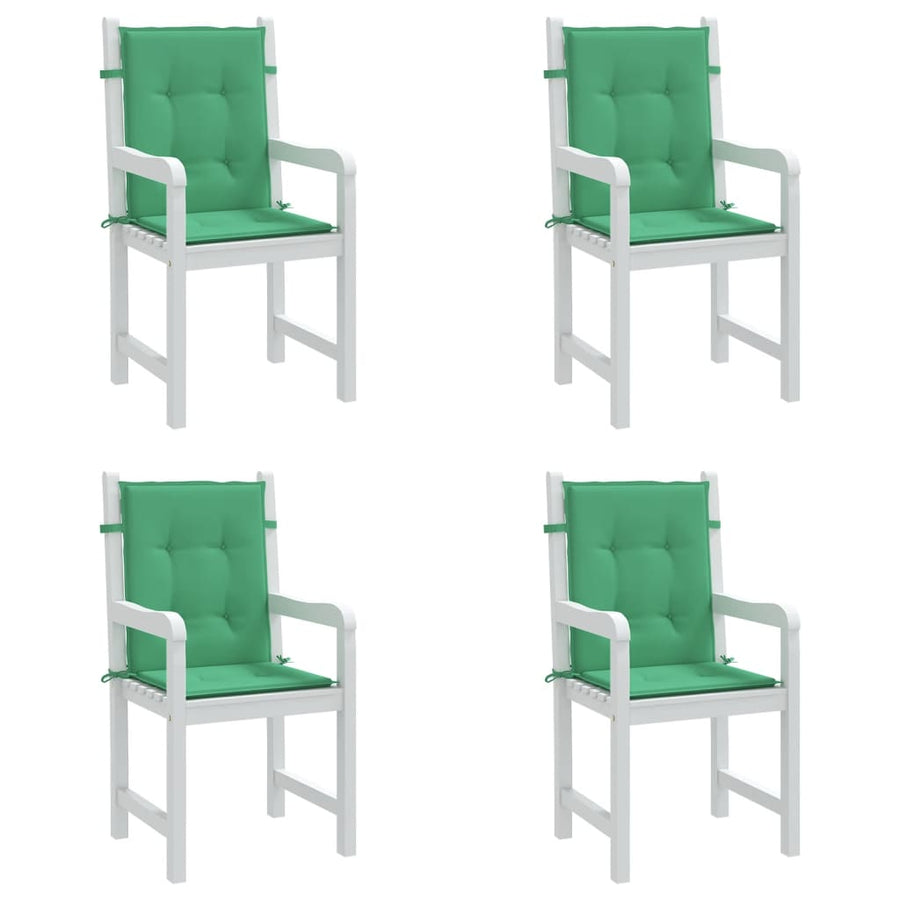 Tuinstoelkussens Lage Rug Oxford Stof 4 100 x 50 x 3 cm Groen