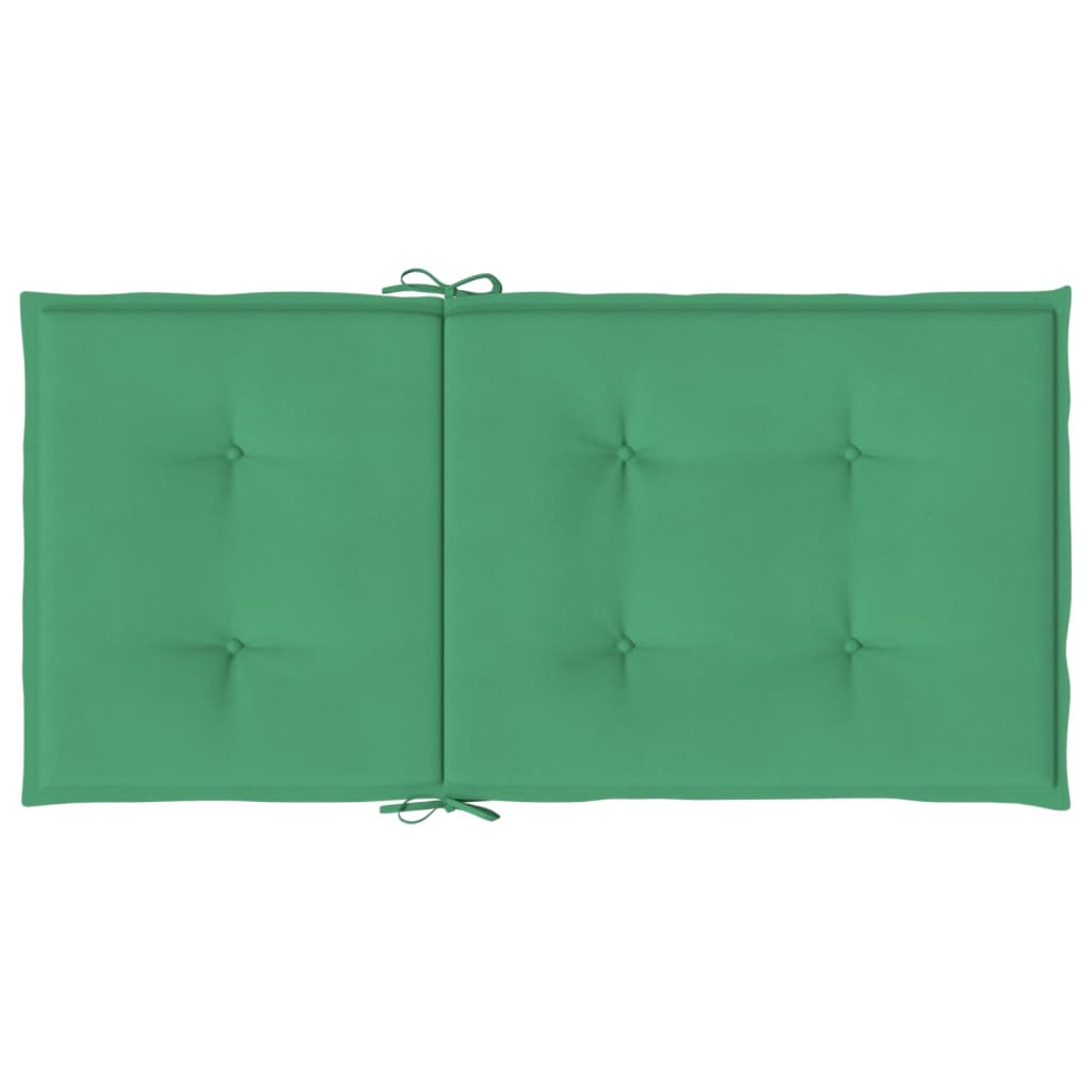 Tuinstoelkussens Lage Rug Oxford Stof 4 100 x 50 x 3 cm Groen