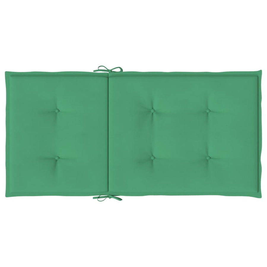 Tuinstoelkussens Lage Rug Oxford Stof 4 100 x 50 x 3 cm Groen