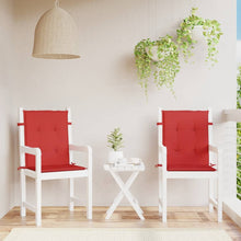 Tuinstoelkussens Lage Rug Oxford Stof 2 100 x 50 x 3 cm Rood