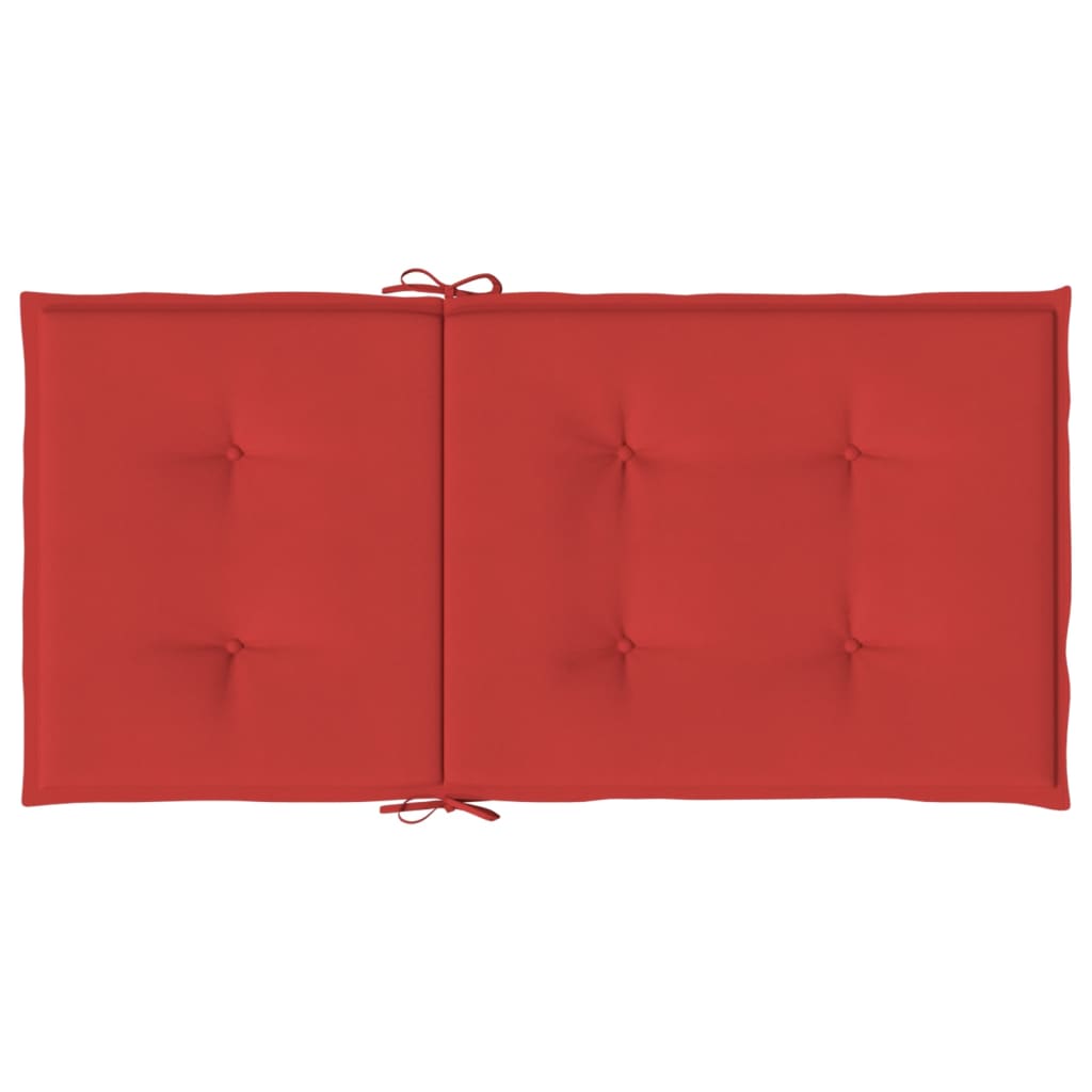 Tuinstoelkussens Lage Rug Oxford Stof 4 100 x 50 x 3 cm Rood