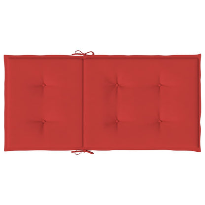 Tuinstoelkussens Lage Rug Oxford Stof 4 100 x 50 x 3 cm Rood