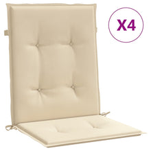 Tuinstoelkussens Lage Rug 4 St 100X50X3 Cm Oxford Stof Beige 100 x 50 x 3 cm