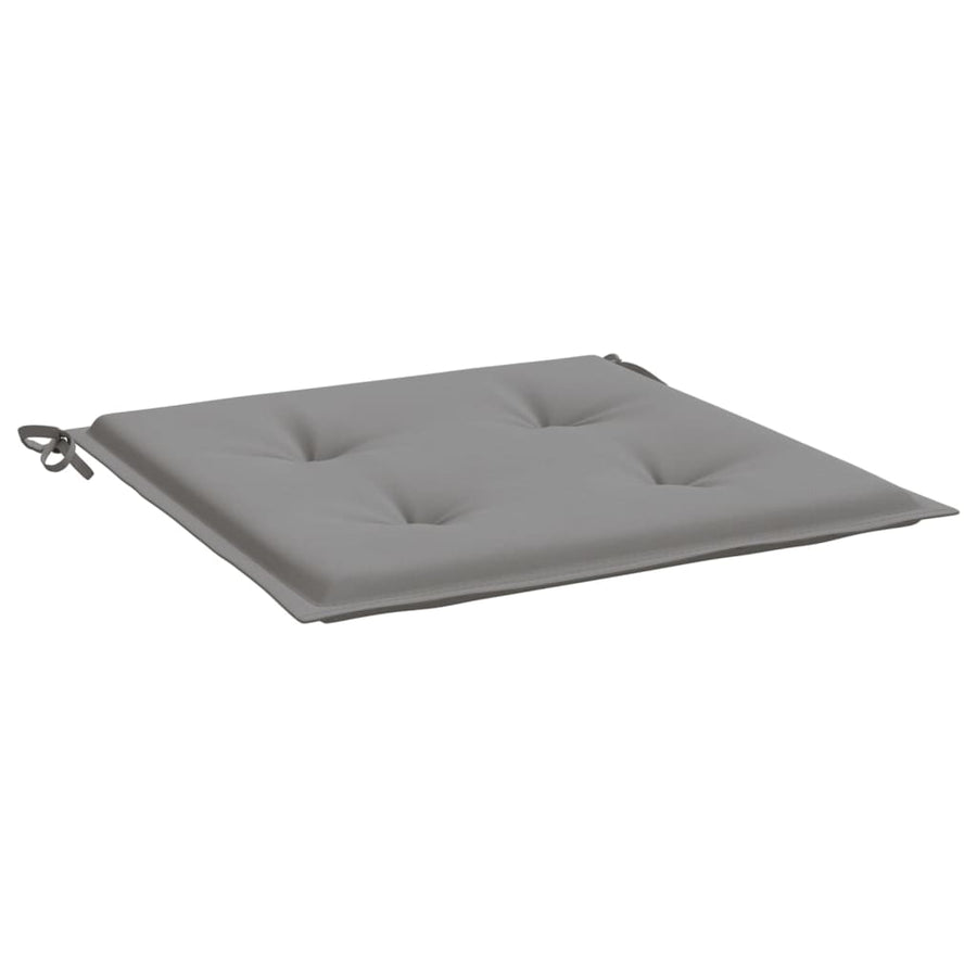 Tuinstoelkussens 4 st 40x40x3 cm oxford stof grijs 4 40 x 40 x 3 cm Grijs