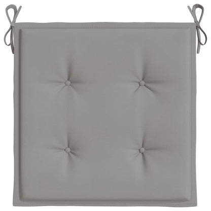 Tuinstoelkussens 4 st 40x40x3 cm oxford stof grijs 4 40 x 40 x 3 cm Grijs