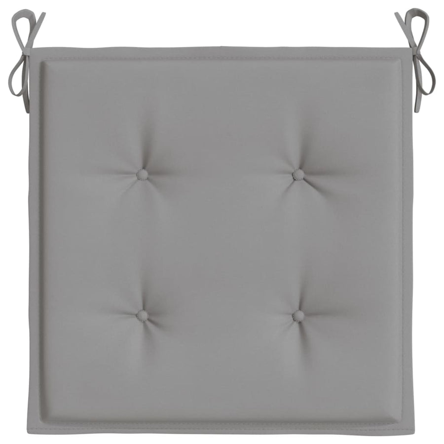 Tuinstoelkussens 4 st 40x40x3 cm oxford stof grijs 4 40 x 40 x 3 cm Grijs