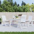 Tuinstoelkussens 4 st 40x40x4 cm oxford stof grijs
