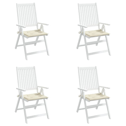 Tuinstoelkussens 4 st 40x40x3 cm oxford stof crèmekleurig 4 40 x 40 x 3 cm crème