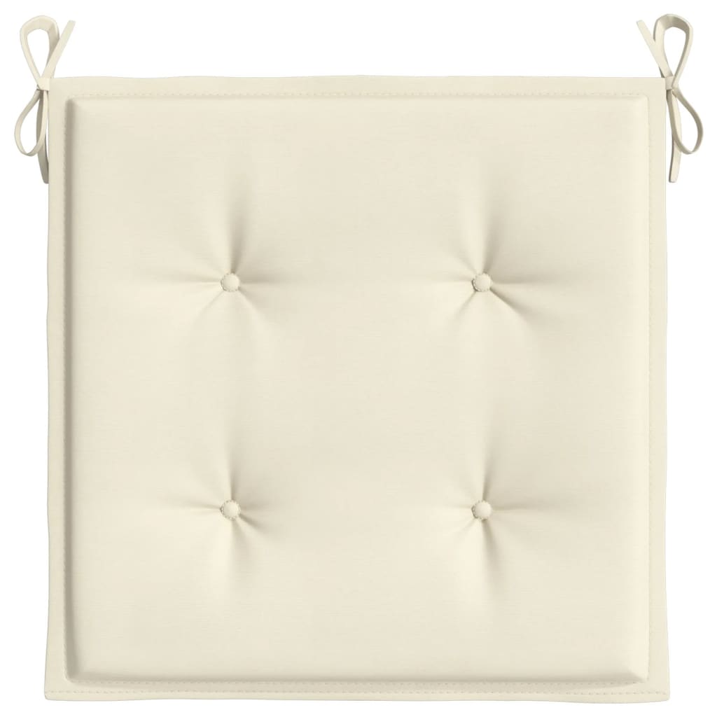 Tuinstoelkussens 4 st 40x40x3 cm oxford stof crèmekleurig 4 40 x 40 x 3 cm crème