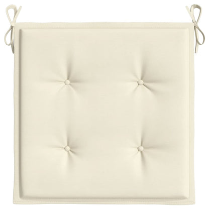 Tuinstoelkussens 4 st 40x40x3 cm oxford stof crèmekleurig 4 40 x 40 x 3 cm crème