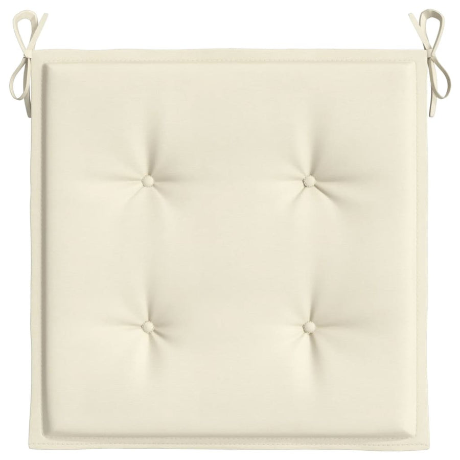 Tuinstoelkussens 4 st 40x40x3 cm oxford stof crèmekleurig 4 40 x 40 x 3 cm crème