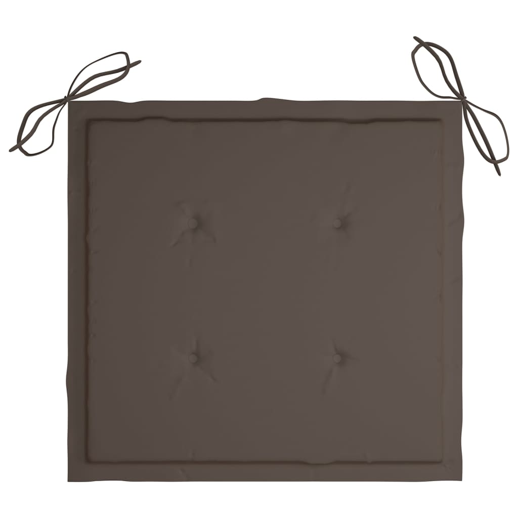 Tuinstoelkussens 4 St 40X40X3 Cm Oxford Stof Taupe Taupe 40 x 40 x 3 cm
