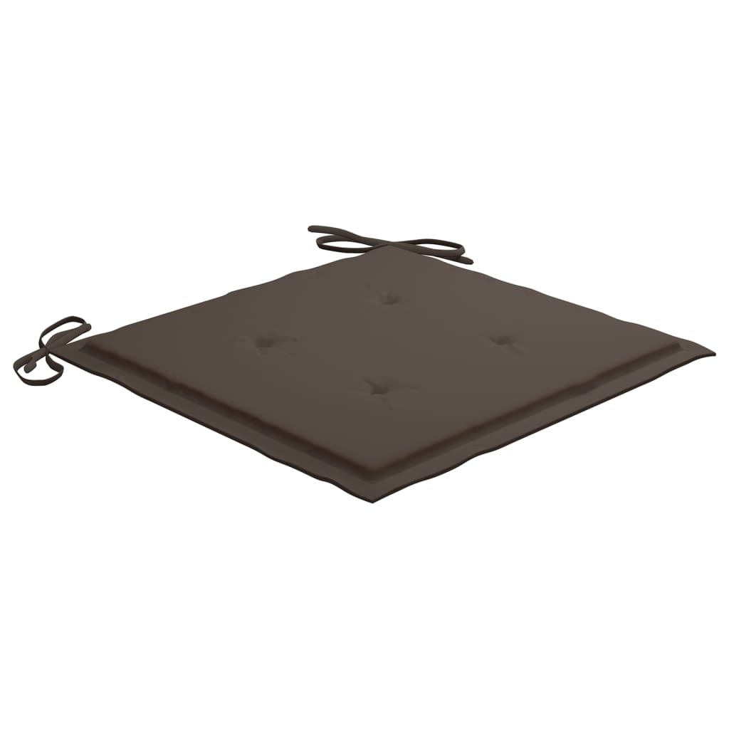 Tuinstoelkussens 4 St 40X40X3 Cm Oxford Stof Taupe Taupe 40 x 40 x 3 cm