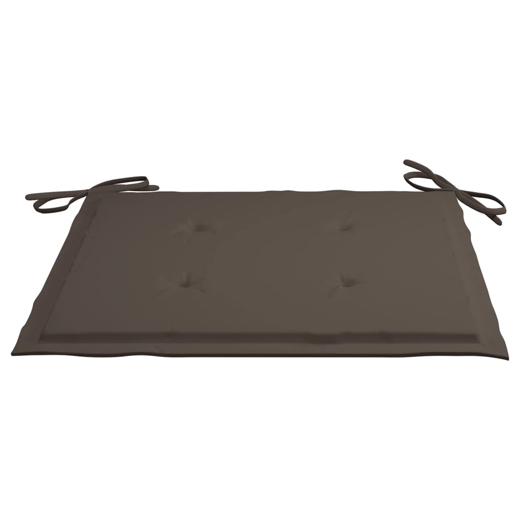 Tuinstoelkussens 4 St 40X40X3 Cm Oxford Stof Taupe Taupe 40 x 40 x 3 cm