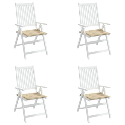 Tuinstoelkussens 4 St 40X40X3 Cm Oxford Stof Beige Beige 40 x 40 x 3 cm