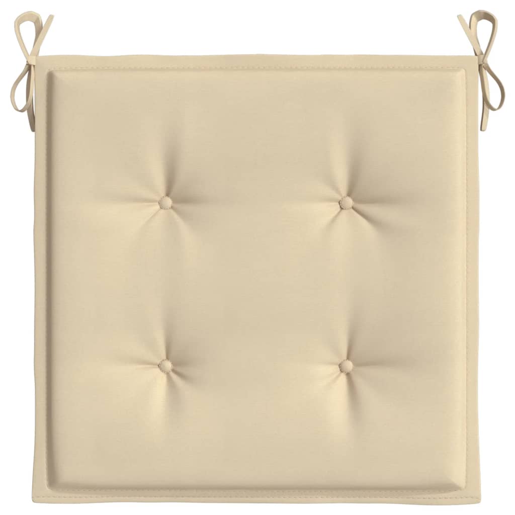 Tuinstoelkussens 4 St 40X40X3 Cm Oxford Stof Beige Beige 40 x 40 x 3 cm