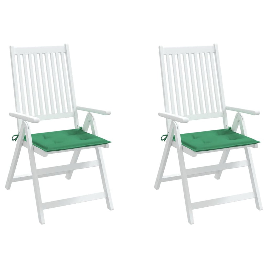Tuinstoelkussens 2 st 50x50x3 cm oxford stof groen 2 50 x 50 x 3 cm Groen