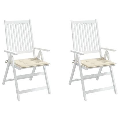 Tuinstoelkussens 2 st 50x50x3 cm oxford stof crèmekleurig 2 50 x 50 x 3 cm crème