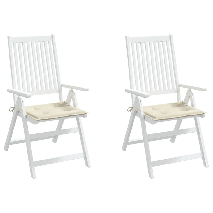 Tuinstoelkussens 2 st 50x50x3 cm oxford stof crèmekleurig 2 50 x 50 x 3 cm crème