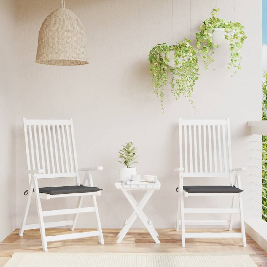 Tuinstoelkussens 2 st 50x50x3 cm oxford stof antracietkleurig 2 50 x 50 x 3 cm Antraciet