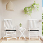 Tuinstoelkussens 2 st 50x50x3 cm zwart