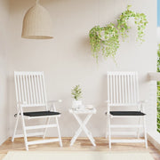 Tuinstoelkussens 2 st 50x50x3 cm zwart