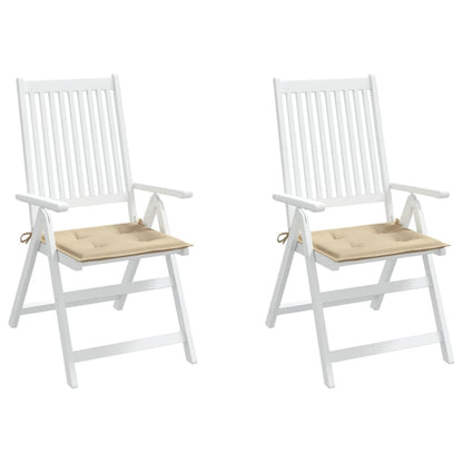 Tuinstoelkussens 2 St 50X50X3 Cm Oxford Stof Beige Beige 50 x 50 x 3 cm