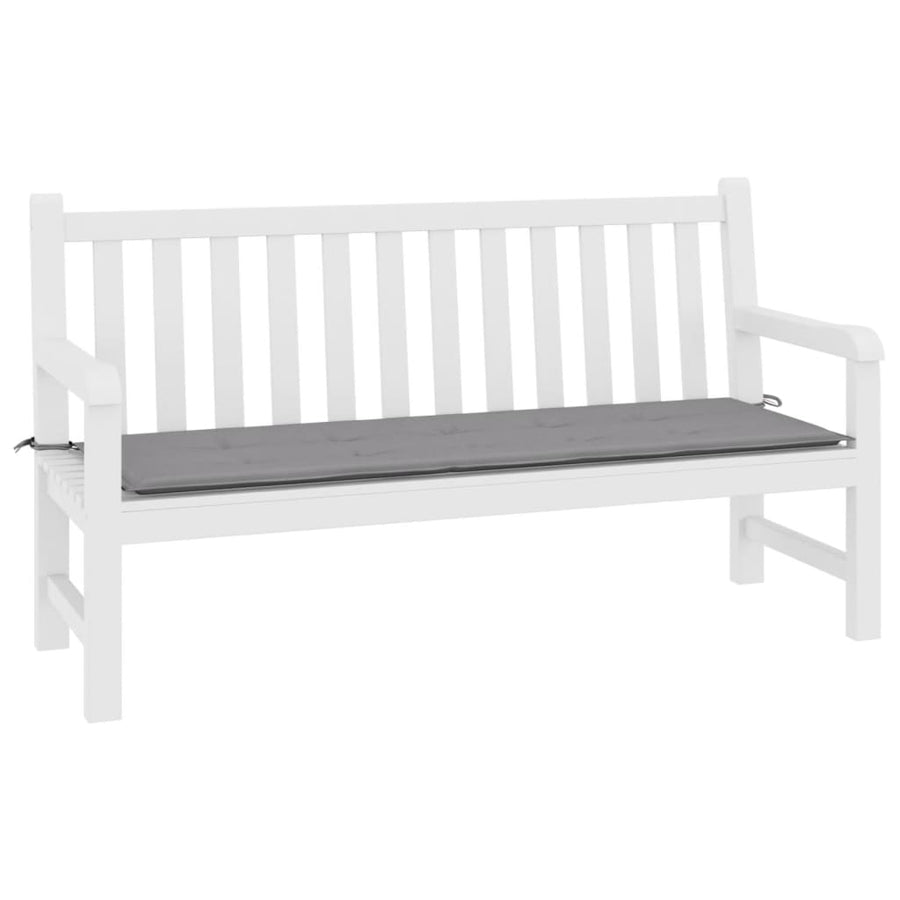 Tuinbankkussen 200x50x3 cm oxford stof grijs 200 x 50 x 3 cm Grijs