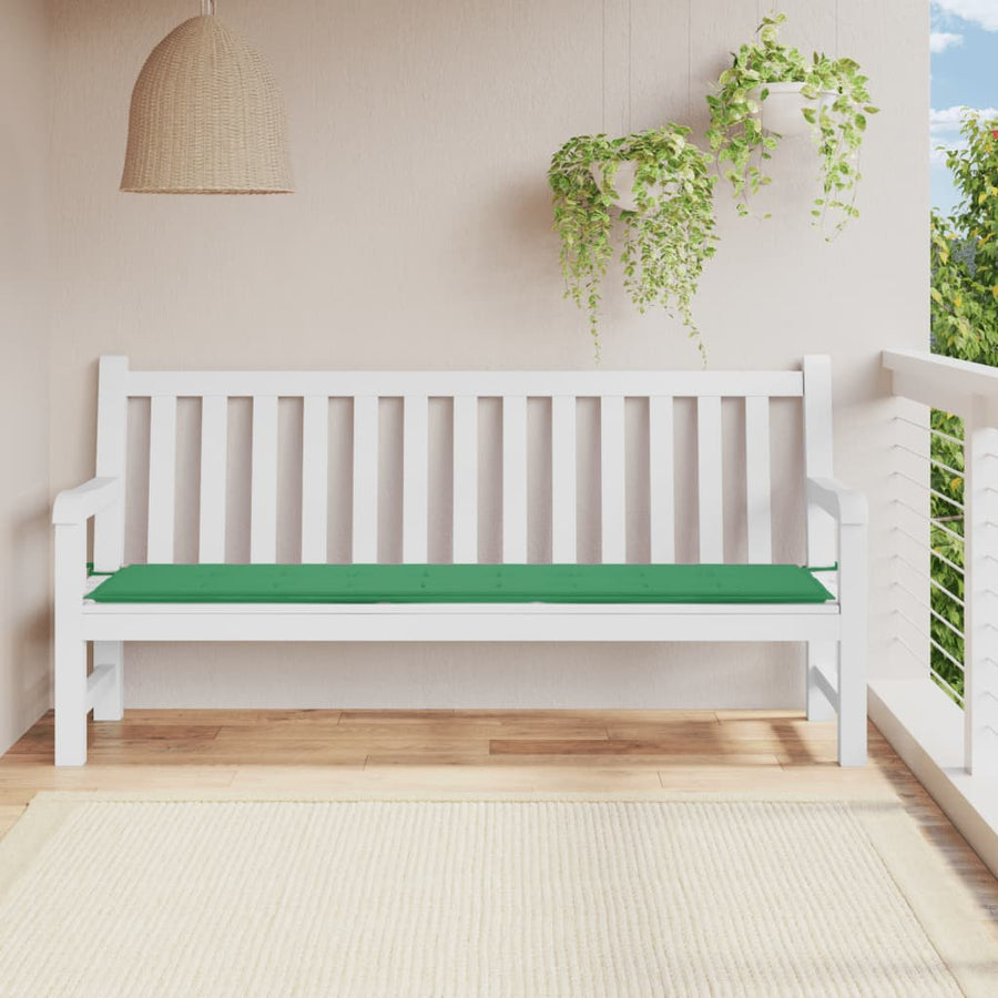 Tuinbankkussen Oxford Stof Groen 200 x 50 x 3 cm