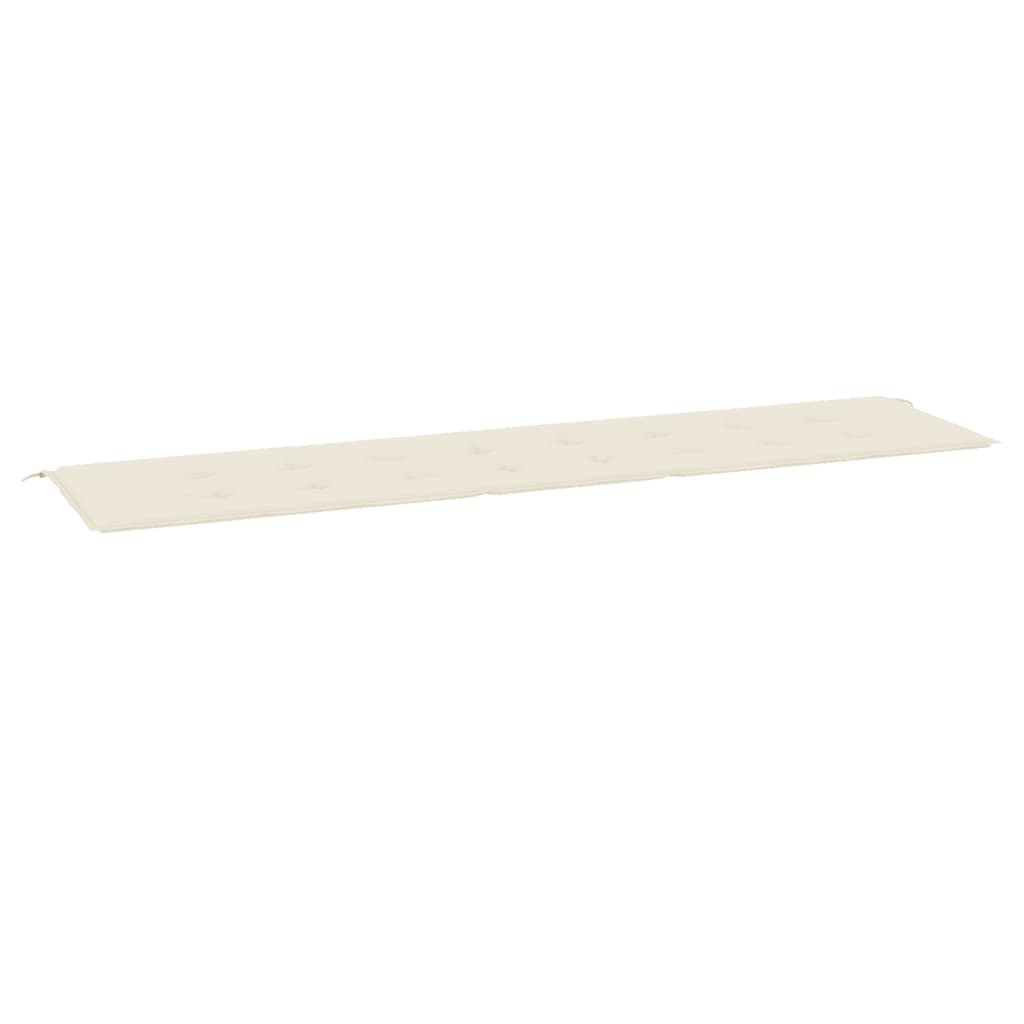 Tuinbankkussen 200x50x3 cm oxford stof crèmekleurig 200 x 50 x 3 cm Crème