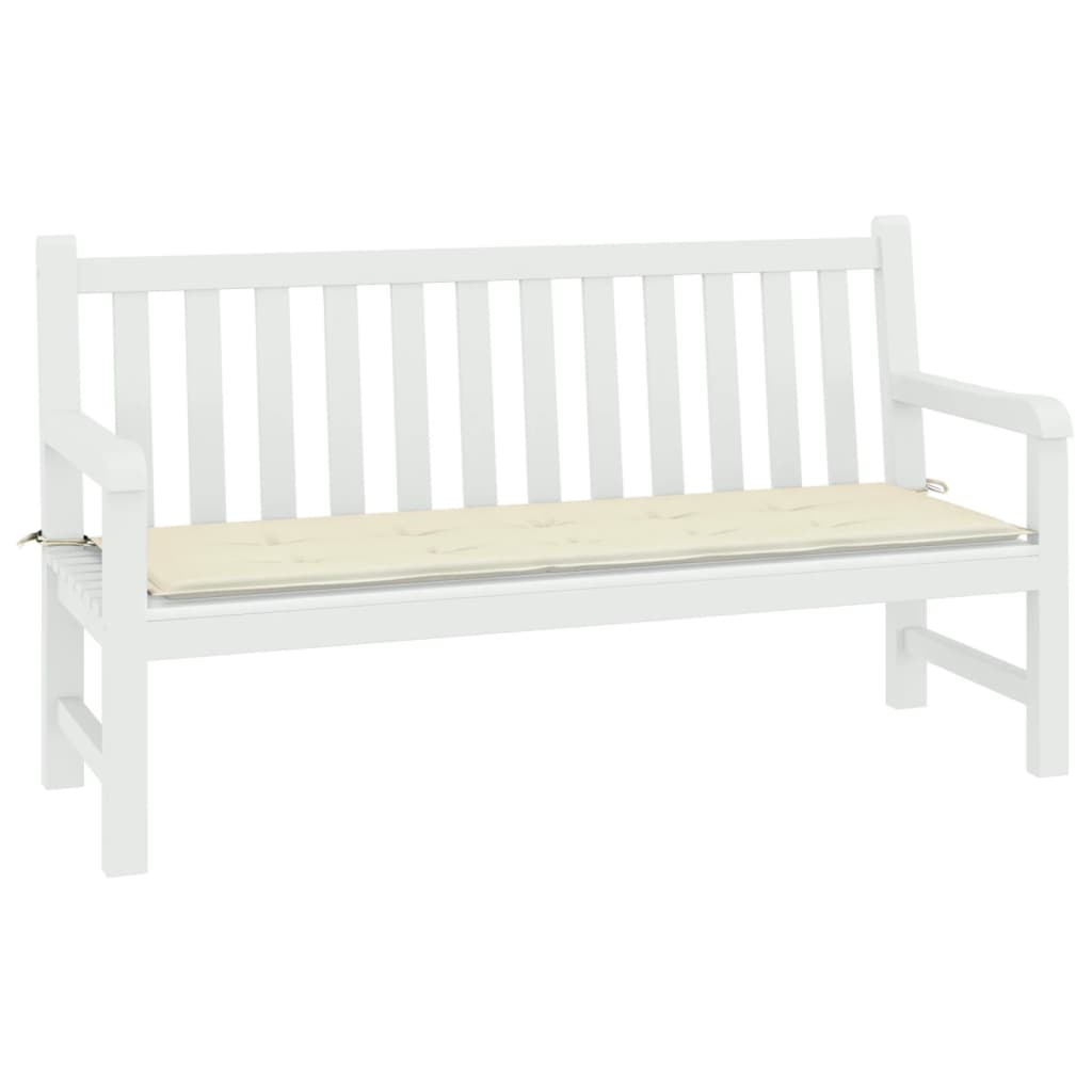 Tuinbankkussen 200x50x3 cm oxford stof crèmekleurig 200 x 50 x 3 cm Crème