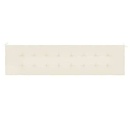 Tuinbankkussen 200x50x3 cm oxford stof crèmekleurig 200 x 50 x 3 cm Crème