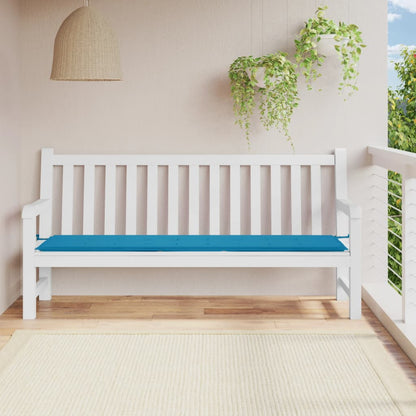 Tuinbankkussen 200x50x3 cm oxford stof blauw
