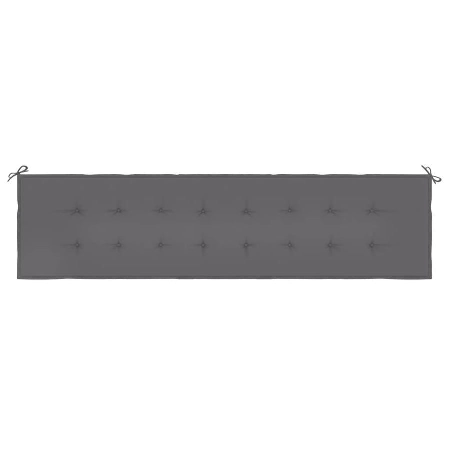 Tuinbankkussen 200X50X3 Cm Oxford Stof Antracietkleurig 1 200 x 50 x 3 cm