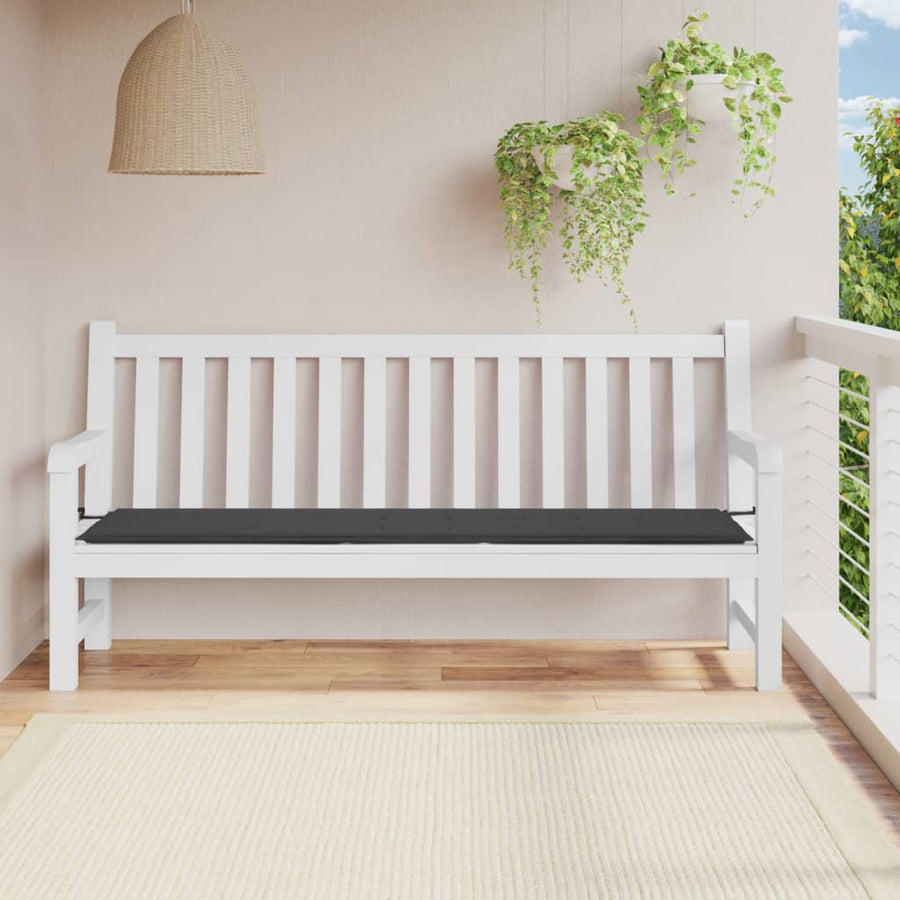 Tuinbankkussen 200X50X3 Cm Oxford Stof Antracietkleurig 1 200 x 50 x 3 cm